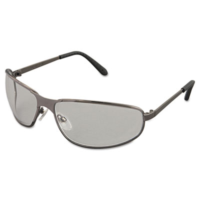 Honeywell Uvex Tomcat Safety Glasses, Gun Metal Frame, Clear Lens (S2450)