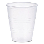 Dart High-Impact Polystyrene Cold Cups, 5 oz, Plastic, Translucent, 100/Sleeve, 25 Sleeves/Carton (Y5CT)