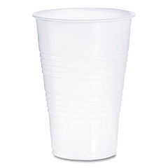 Dart High-Impact Polystyrene Cold Cups, 16 oz, Plastic, Translucent, 50/Sleeve, 20 Sleeves/Carton (Y16T)