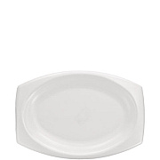 Dart Quiet Classic Laminated Foam Dinnerware, Platter, 6.7 x 9.8, White, 500/Carton (9PRWQR)