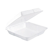 Dart Foam Hinged Lid Containers, 9.25 x 9.5 x 3, 200/Carton (95HT1R)