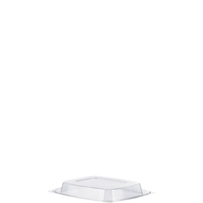 Dart ClearPac Clear Container Lids, Dome, 4.9 x 5.9, Clear, Plastic, 63/Pack, 16 Packs/Carton (C12DDLR)