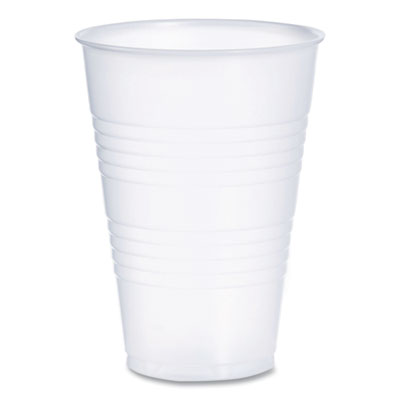 Dart High-Impact Polystyrene Cold Cups, 14 oz, Plastic, Translucent, 50/Sleeve. 20 Sleeves/Carton (Y14)