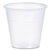 Dart High-Impact Polystyrene Cold Cups, 3.5 oz, Plastic, Translucent, 100/Sleeve, 25 Sleeves/Carton (Y35)