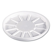 Dart Vented Foam Lids, 8 oz to 60 oz Hot Cups, White, 50/Pack, 10 Packs/Carton (32RL)