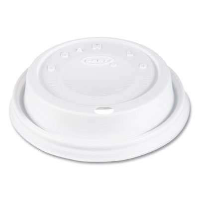 SOLO Cappuccino Dome Sipper Lids, Fits 12 oz Hot Cups, Plastic, White, 1,000/Carton (12EL)