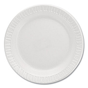 Dart Mediumweight Foam Dinnerware, Plate, 6" dia, White, 125/Pack (6PWQRPK)