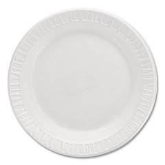 Dart Mediumweight Foam Dinnerware, Plate, 6" dia, White, 125/Pack (6PWQRPK)