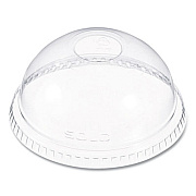SOLO Dome-Top Cold Cup Lids, Fits 16 oz Cold Cups, Plastic, Clear, 1,000/Carton (DLR662)