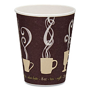 SOLO Thermoguard Insulated Paper Hot Cups, 8 oz, Steam Print Design, 1,000/Carton (DWTG8STCT)