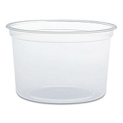Dart MicroGourmet Food Container, 16 oz, Translucent, Plastic, 50/Pack, 10 Packs/Carton (MN160100)