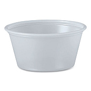 Dart Polystyrene Portion Cups, 2 oz, Plastic, Translucent, 250/Bag, 10 Bags/Carton (P200N)