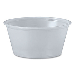 Dart Polystyrene Portion Cups, 3.25 oz, Plastic, Translucent, 250/Bag, 10 Bags/Carton (P325N)