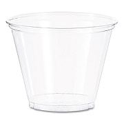 SOLO Ultra Clear PET Cups, Squat, 9 oz, Plastic, 50/Bag, 20 Bags/Carton (TP9R)