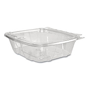 Dart ClearPac SafeSeal rPET Tamper-Resistant Container, ProPlanet Seal, Flat Lid, 24 oz, Clear, 100/Bag, 2 Bags/Carton (CH24DEF)