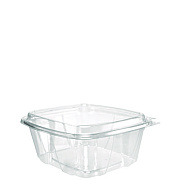 Dart ClearPac SafeSeal Tamper-Resistant/Evident Containers, Domed Lid, 32 oz, Clear, Plastic, 100/Bag, 2 Bags/Carton (CH32DED)