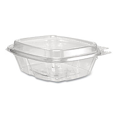 Dart ClearPac SafeSeal Tamper-Resistant/Evident Containers, Domed Lid, 8 oz, Clear, Plastic, 100/Bag, 2 Bags/Carton (CH8DED)
