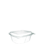 Dart ClearPac SafeSeal Tamper-Resistant/Evident Containers, Domed Lid, 12 oz, Clear, Plastic, 100/Bag, 2 Bags/Carton (CH12DED)