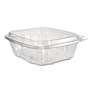 Dart ClearPac SafeSeal Tamper-Resistant/Evident Containers, Domed Lid, 24 oz, Clear, Plastic, 100/Bag, 2 Bags/Carton (CH24DED)