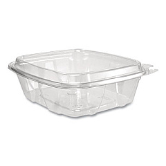 Dart ClearPac SafeSeal Tamper-Resistant/Evident Containers, Domed Lid, 24 oz, Clear, Plastic, 100/Bag, 2 Bags/Carton (CH24DED)