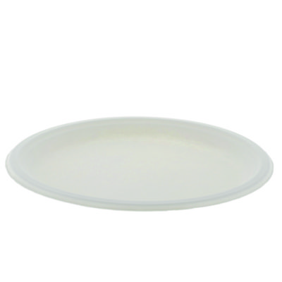 Pactiv Evergreen EarthChoice PFAS Free Compostable Dinnerware, Plate, Sugarcane, 10.25" dia, Natural, 500/Carton (MC50010PFREE)