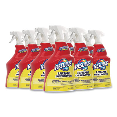RESOLVE Urine Destroyer, Citrus, 32 oz Spray Bottle, 6/Carton (99487)