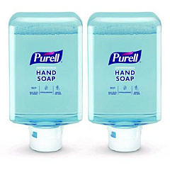 PURELL Antimicrobial Foaming Hand Soap Refill, For ES10 Dispensers, Plum Scent, 1,200 mL, 2/Carton (838202)