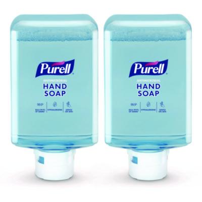 PURELL Antimicrobial Foaming Hand Soap Refill, For ES10 Dispensers, Plum Scent, 1,200 mL, 2/Carton (838202)