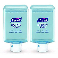 PURELL HEALTHY SOAP with CLEAN RELEASE Technology Refill, For ES10 Dispensers, Fragrance-Free, 1,200 mL, 2/Carton (838502CT)