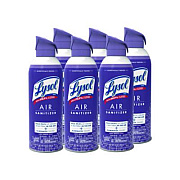 LYSOL Brand Air Sanitizer Spray, Light Breeze Scent, 10 oz Aerosol Can, 6/Carton (99394CT)