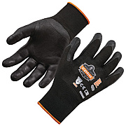 ergodyne ProFlex 7001 Nitrile-Coated Gloves, EN388: 4121X, 8.25" Long, X-Small, Black, Pair (17951)