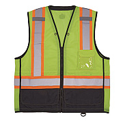ergodyne GloWear 8251HDZ Class 2 Two-Tone Hi-Vis Safety Vest, Small to Medium, Lime (23033)