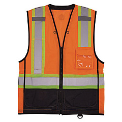 ergodyne GloWear 8251HDZ Class 2 Two-Tone Hi-Vis Safety Vest, 2X-Large to 3X-Large, Orange (23047)