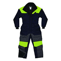ergodyne N-Ferno 6475 Insulated Freezer Coverall, Medium, Navy (41243)