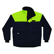 ergodyne N-Ferno 6476 Insulated Freezer Jacket, Small, Navy (41252)