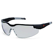 ergodyne Skullerz DELLENGER Anti-Fog Safety Glasses with Adjustable Temples, Matte Black Half Frame, Clear Single I/O Lens (50065)