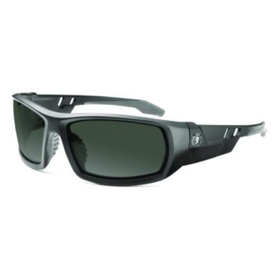 ergodyne Skullerz ODIN Anti-Scratch Enhanced Anti-Fog Safety Glasses, Matte Black Full Frame, Smoke Dual Lens (50435)
