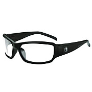 ergodyne Skullerz THOR Anti-Scratch Enhanced Anti-Fog Safety Glasses, Matte Black Full Frame, Clear Dual Lens (51005)