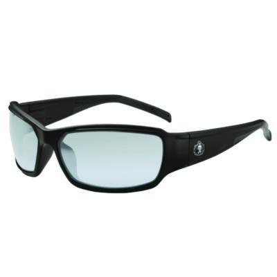 ergodyne Skullerz THOR Anti-Scratch Enhanced Anti-Fog Safety Glasses, Matte Black Full Frame, Clear Dual I/O Lens (51085)