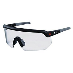 ergodyne Skullerz AEGIR Safety Glasses, Matte Black Half Frame, Clear Single Lens (55001)