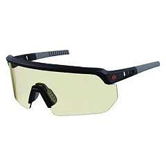 ergodyne Skullerz AEGIR Anti-Scratch Enhanced Anti-Fog Safety Glasses, Matte Black Half Frame, Clear Single I/O Lens (55004)