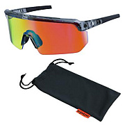 ergodyne Skullerz AEGIR Anti-Scratch Enhanced Anti-Fog Safety Glasses, Clear Smoke Half Frame, Mirrored Orange Single Lens (55014)