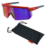 ergodyne Skullerz AEGIR Safety Glasses, Orange Half Frame, Mirrored Purple Single Lens (55019)