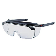 ergodyne Skullerz OSMIN Safety Glasses, Matte Black Half Frame OTG, Clear Single Lens (55101)