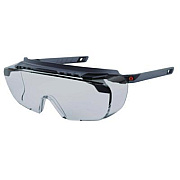ergodyne Skullerz OSMIN Safety Glasses, Matte Black Half Frame OTG, Clear Single I/O Lens (55103)