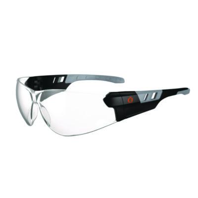 ergodyne Skullerz SAGA Anti-Scratch Enhanced Anti-Fog Safety Glasses, Frameless, Clear Single Lens (59105)