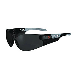 ergodyne Skullerz SAGA Anti-Scratch Enhanced Anti-Fog Safety Glasses, Frameless, Smoke Single Lens (59135)