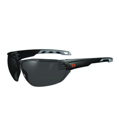 ergodyne Skullerz VALI Anti-Scratch Enhanced Anti-Fog Safety Glasses, Frameless, Smoke Single Lens (59235)