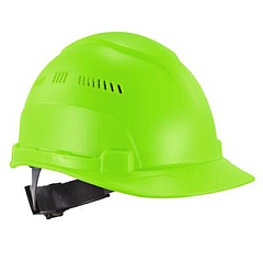 ergodyne Skullerz 8966 Class C Lightweight Cap-Style Hard Hat, Adjustable Venting, 6-Point Rachet Suspension, Lime (60224)