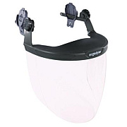 ergodyne Skullerz 8994 Anti-Scratch/Anti-Fog Hard Hat Face Shield, Cap-Style/Safety Helmet Adapter, Clear Lens (60243)